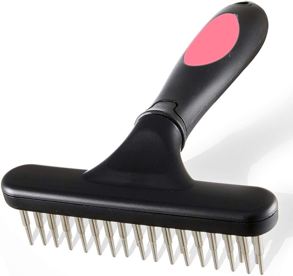 Double Row Pet Deshedding Grooming Comb