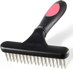 Double Row Pet Deshedding Grooming Comb