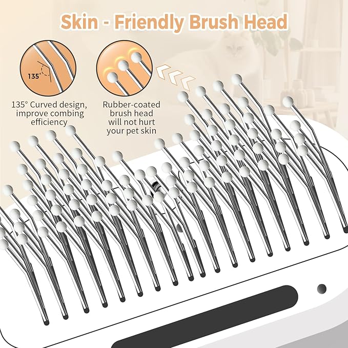 3-in-1 Pet Hair Removal Steam Brush