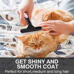 Double Row Pet Deshedding Grooming Comb